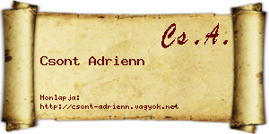 Csont Adrienn névjegykártya
