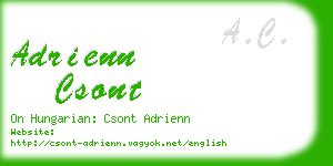 adrienn csont business card
